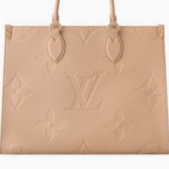 Louis Vuitton ON THE GO MM - SAND  BRAND NEW NEVER USED - NEW BOX & DUSTCLOTH - Picture 1 of 7
